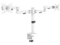 DELTACO GAMING WA90 Dobbelt Skærm-bordslag 43,2 cm (17) - 81,3 cm (32) Drejbar, Vippebar, Bevægelig