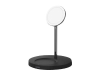 Belkin BOOST CHARGE PRO MagSafe 2-in-1 - Trådløst ladestativ + AC-strømadapter - 15 watt - Fast Charge - svart - for Apple AirPods AirPods Pro iPhone 12, 12 mini, 12 Pro, 12 Pro Max