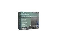 MediaRange Retail-Pack CD-Slimcases single - Tynn CD-oppbevaringseske - kapasitet: 1 CD/DVD - svart, gjennomsiktig (en pakke 10)