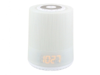 Soundmaster UR230, Klokke, Digitalt, FM, LED, Monochrome, Hvit