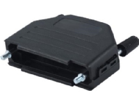 RODAN TECHNOLOGIES Hus til 25 pol SUB-D, snap-on plasthus med fingerskruer, farve: sort
