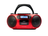 Aiwa BBTC-550RD, 1,5 kg, Svart, Rød, Bærbar CD-spiller