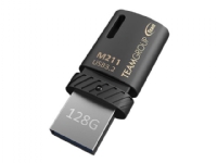 Team M211 - USB-flashstasjon - 128 GB - USB 3.2 Gen 1 / USB-C - svart