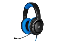 CORSAIR Gaming HS35 - Hodesett - full størrelse - kablet - 3,5 mm jakk - blå