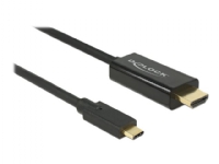 Delock - Ekstern videoadapter - Parade PS176 - USB-C - HDMI - svart - løsvekt