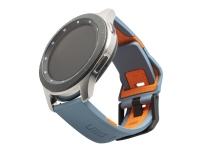 UAG Rugged Strap for Samsung Galaxy Watch (46mm-22mm) - Civilian Slate/Orange - Klokkestropp for smart armbåndsur - skifer/oransje - for Samsung Galaxy Watch (46 mm)
