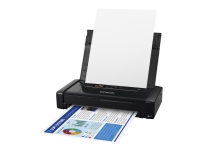 Epson WorkForce WF-110W - Skriver - farge - ink-jet - A4 - 5760 x 1440 dpi - opp til 7 spm (mono) / inntil 4 spm (farge) - kapasitet: 20 ark - USB 2.0, Wi-Fi(n)