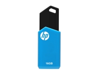 HP v150w, 16 GB, USB Type-A, 2.0, Skyving, Svart, Blå