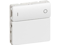 LAURITZ KNUDSEN Batteritryk 2NO , 1 modul LK IHC® Wireless LK FUGA , hvid..