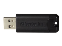 Verbatim Store 'n' Go Pin Stripe USB Drive - USB-flashstasjon - 32 GB - USB 3.0 - svart