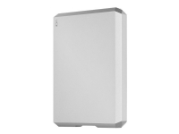 LaCie Mobile Drive STHG5000400 - Harddisk - 5 TB - ekstern (bærbar) - USB 3.0 (USB-C kontakt) - sølvmåne