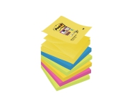 Post-it® super sticky z-notes carnival collection, 6 blokke, 76 mm x 76 mm