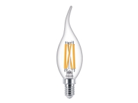Philips - LED-filamentlyspære - form: BA35 - klar finish - E14 - 4.5 W (ekvivalent 40 W) - klasse A++ - varmglødslys - 2200-2700 K