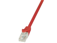 LogiLink EconLine - Koblingskabel - RJ-45 (hann) til RJ-45 (hann) - 50 cm - UTP - CAT 6 - rød