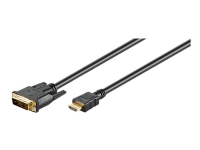 goobay - Adapterkabel - enkeltlenke - HDMI hann til DVI-D hann - 1 m