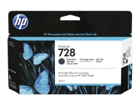 HP 728 - 130 ml - matt svart - original - DesignJet - blekkpatron - for DesignJet T830