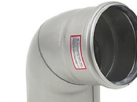 Blücher bøjn.68.0gr.110mm - m.O-ring. AISI 316L.Syrefast stål