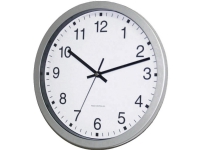 EUROTIME 56831-07 Radio Vægur 30 cm x 4.3 cm Sølv