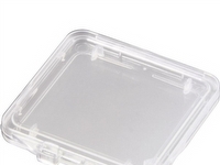 Hama SD Slim Box - Minneeske - kapasitet: 1 SD/MMC-kort - gjennomsiktig