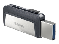 SanDisk Ultra Dual - USB-flashstasjon - 256 GB - USB 3.1 / USB-C