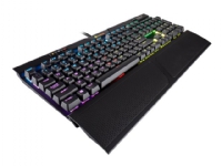 CORSAIR Gaming K70 RGB MK.2 LOW PROFILE RAPIDFIRE Mechanical - Tastatur - bakgrunnsbelyst - USB - Nordisk - tastsvitsj: CHERRY MX Low Profile RGB Speed - eloksert aluminium