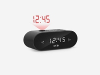 SPC Frodi Max, Digital vekkerklokke, Cube, Sort, 24 timers, FM, Radio/lydsignal
