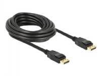 Delock - DisplayPort-kabel - DisplayPort (hann) til DisplayPort (hann) - 5 m - låst - svart