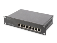 DIGITUS DN-80117 - Switch - L2+ - Styrt - 8 x 10/100/1000 - stasjonær, rackmonterbar