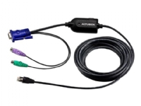 ATEN KA7920 PS/2 KVM Adapter Cable (CPU Module) - Tastatur / video / musekabel (KVM) - PS/2, HD-15 (VGA) (hann) til RJ-45 (hann)