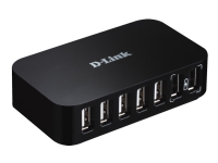 D-Link DUB H7 - Hub - 7 x USB 2.0 - stasjonær
