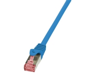LogiLink PrimeLine - Koblingskabel - RJ-45 (hann) til RJ-45 (hann) - 5 m - SFTP, PiMF - CAT 6 - halogenfri, uten hindringer - blå