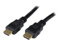StarTech.com 3m High Speed HDMI Cable - Ultra HD 4k x 2k HDMI Cable - HDMI to HDMI M/M - 3 meter HDMI 1.4 Cable - Audio/Video Gold-Plated (HDMM3M) - HDMI-kabel - HDMI hann til HDMI hann - 3 m - skjermet - svart - for P/N: 45PATCH25WH, DK30CH2DPPDU, D
