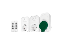 LogiLink EC0009, Type F, Type F, 230 V, 50 Hz, 16 A, Grønn, Hvit