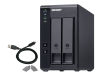 QNAP TR-002 - Harddiskarray - 2 brønner (SATA-600) - USB 3.1 Gen 2 (ekstern)