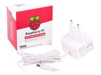 Raspberry Pi - Strømadapter - AC 100-240 V - 15.3 watt - Europa - hvit