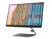 Lenovo Q24h-10 - LED-skjerm - 23.8 - 2560 x 1440 QHD @ 75 Hz - IPS - 300 cd/m² - 1000:1 - 4 ms - HDMI, DisplayPort, USB-C - høyttalere - varm gråfarge