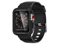 Spigen 059CS22408, Etui, Smartklokke, Sort, Apple, Apple Watch Series 3/2/1 (42mm), Termoplastisk polyuretan (TPU)