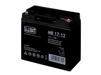 MPL megaBAT MB 17-12 UPS batteri Bly-syre-batteri VRLA AGM Vedligeholdelsesfri 12 V 17 Ah Sort