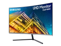 Samsung U32R590CWU - UR59C Series - LED-skjerm - kurvet - 32 (31.5 synlig) - 3840 x 2160 4K @ 60 Hz - VA - 250 cd/m² - 2500:1 - 4 ms - HDMI, DisplayPort - mørkegrå/blå