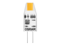 OSRAM - LED-lyspære - form: T10 - klar finish - G4 - 1 W (ekvivalent 10 W) - klasse F - varmt hvitt lys - 2700 K
