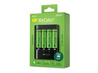 GP Batteries ReCyko U421, Oppladbart batteri, AA, Nikkelmetallhydrid (NiMH), 1,2 V, 4 stykker, 2600 mAh