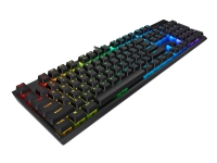 CORSAIR Gaming K60 RGB PRO Low Profile - Tastatur - bakgrunnsbelyst - USB - Nordisk - tastsvitsj: CHERRY MX Low Profile RGB Speed - svart