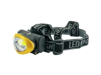 Schwaiger WLED 40, Hodebåndslommelykt, Svart, Gult, Knapper, IPX4, COB LED, 1 lamper