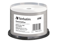 Verbatim DataLifePlus - 50 x DVD-R - 4.7 GB 16x - bred termoskriveoverflate - spindel