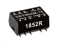 MEAN WELL DETN02L-15, 4.5 - 5.5 V, 2 W, 15 V, 0,07 A, RoHS, 15,2 mm
