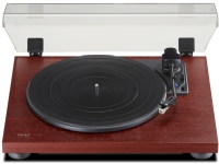 TEAC TN-180BT-A3, Beltedrevet platespiller, Semi-automatisk, Sort, Kirsebær, MDF, Plast, 33 1/3,45,78 RPM