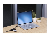 StarTech.com 2 Port USB 3.0 Hub with Ethernet - USB 3.0 x 2 - Gigabit Ethernet Network Adapter for Windows / Mac / Chrome (USB31000S2H) - Nettverksadapter - USB 3.0 - Gigabit Ethernet x 1 - svart
