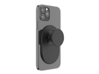 PopSockets PopGrip - Fingergrep/stativ for mobiltelefon - for MagSafe - svart