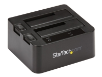 StarTech.com SATA Hard Drive Docking Station - USB 3.1 (10Gbps) Hard Drive Dock for 2.5 & 3.5 SATA SSD / HDD Drives (SDOCK2U313) - Diskkontroller med dataindikator, strømindikator - 2.5, 3.5 - USB 3.1 (Gen 2) - svart