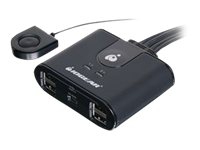 IOGEAR 4x4 USB 2.0 Peripheral Sharing Switch GUS404 - USB-periferdelesvitsj - stasjonær